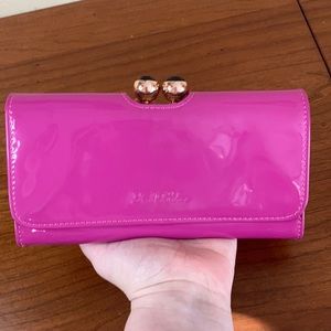 Ted Baker Fuschia Patent Leather Wallet
